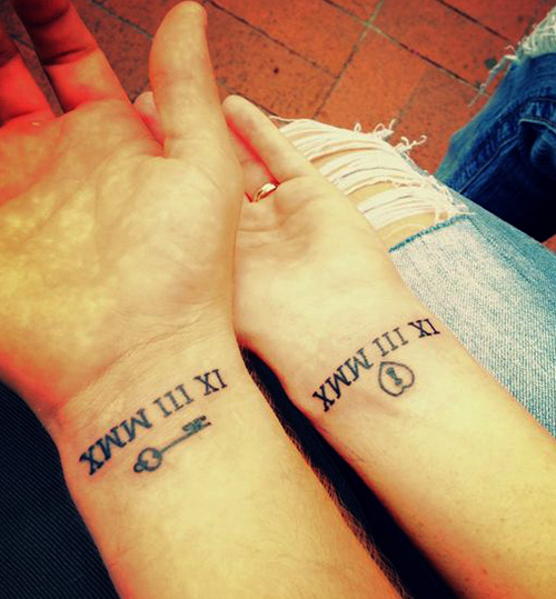 tatuajes numeros romanos para parejas 2 - tatuajes de números romanos