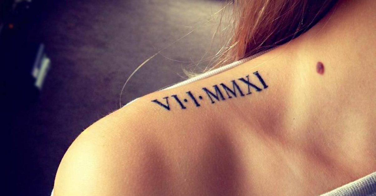 tatuajes numeros romanos tattoo portada - Tatuajes de linea de la vida