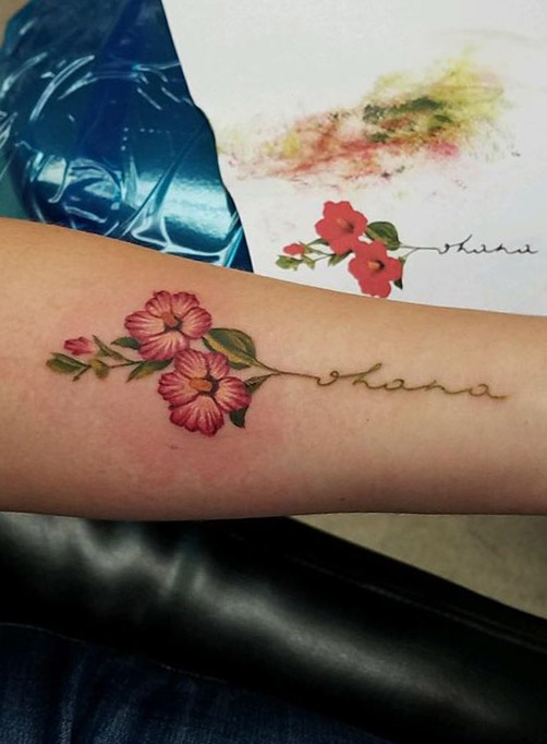 tatuajes ohana en el brazo tattoo 3 - tatuaje de ohana