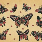 diseños bocetos plantillas tatuaje de una mariposa 4 - tatuajes de mariposas