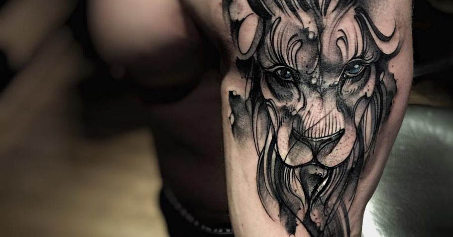 portada tatuajes de leones - tatuajes de gatos