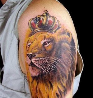 tattoo leones corona 2 - leones