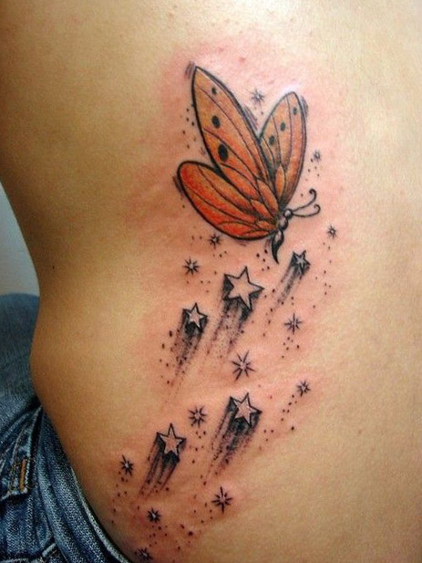 tattoo mariposas significado estrellas 1 - tatuajes de mariposas