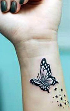 tattoo mariposas significado estrellas 2 - tatuajes de mariposas