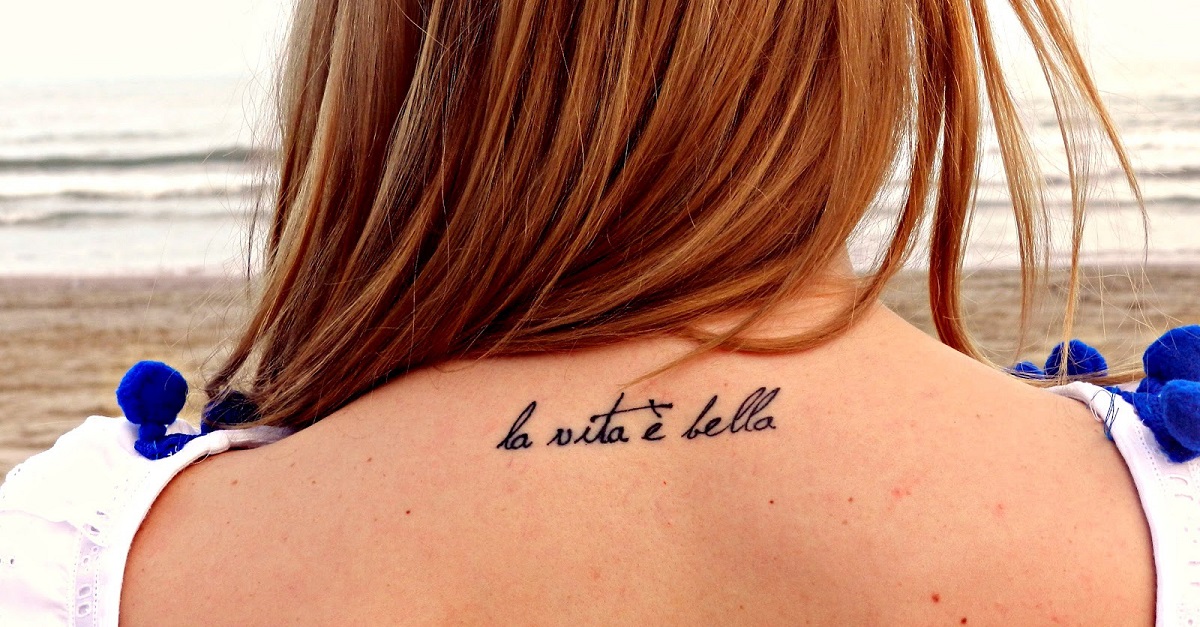 tatuaje frase la vita - tatuajes de números romanos