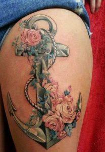 +67 Ideas para Tatuajes de Anclas y sus Significados - Tatuajes Geniales tatuajes anclas mujer significado 5 - tatuajes de anclas