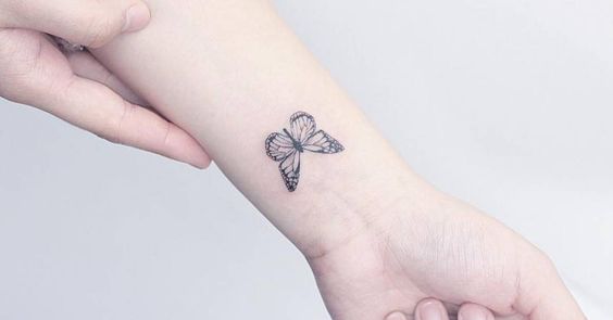80 Original Tatuagem d Borboleta 🦋 e seu Significado - Grandes Tatuagens tatuajes con mariposas muñeca pequeño 4 - tatuajes de mariposas