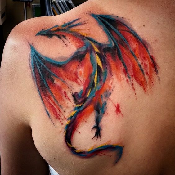 tatuajes de dragones a color 3 - tatuajes de dragones