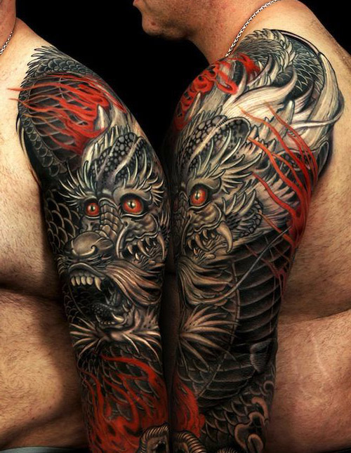 tatuajes de dragones para hombres 7 - tatuajes de dragones