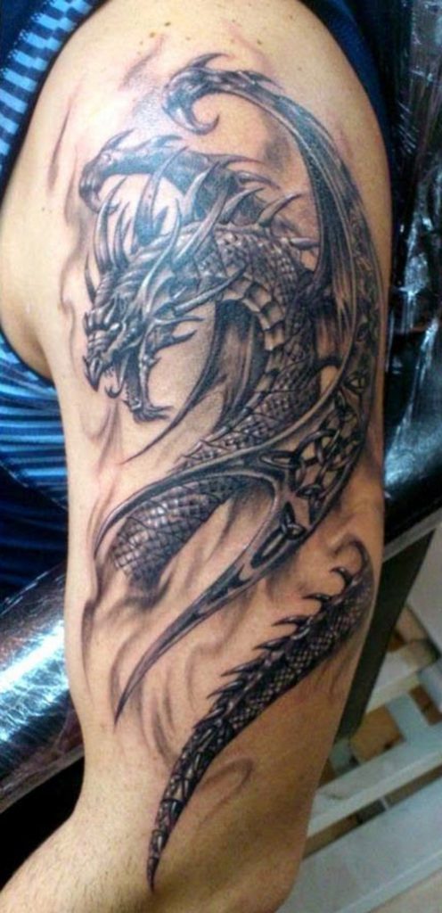 tatuajes de dragones para hombres 8 - tatuajes de dragones