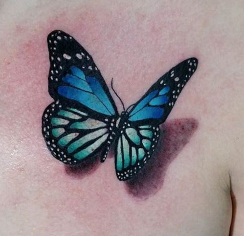 tatuajes de mariposas azules tattoo 3D 1 - tatuajes de mariposas