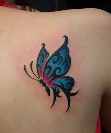 tatuajes de mariposas azules tattoo 3D 3 - tatuajes de mariposas