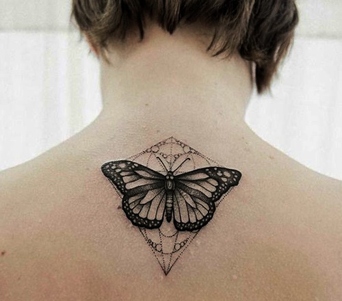 tatuajes de mariposas espalda arriba 2 - tatuajes de mariposas