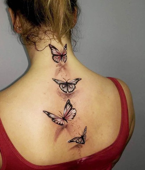 tatuajes de mariposas espalda arriba 3 - tatuajes de mariposas