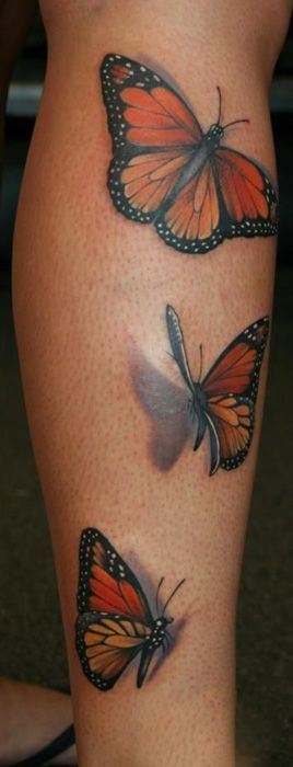 tatuajes de mariposas pierna - tatuajes de mariposas