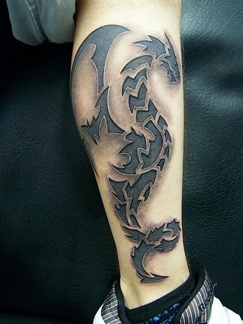 tatuajes dragon 3D realista 2 - tatuajes de dragones