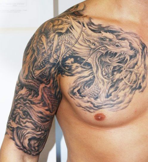 tatuajes dragon 3D realista 3 - tatuajes de dragones