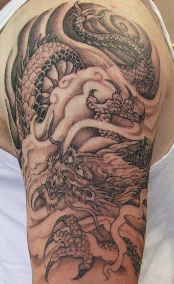 tatuajes dragones brazo mangas 6 - tatuajes de dragones