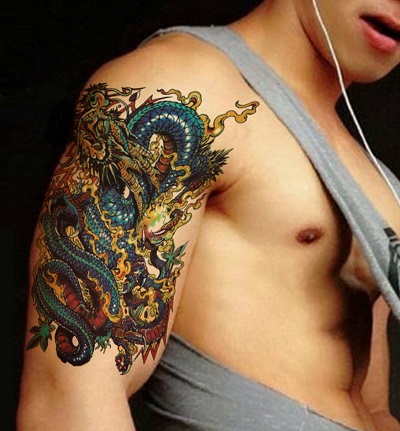 tatuajes dragones brazo mangas 7 - tatuajes de dragones
