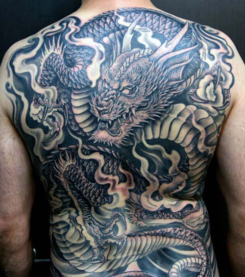 tatuajes dragones espalda tattoo 5 - tatuajes de dragones