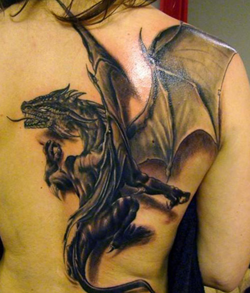 tatuajes dragones espalda tattoo 6 - tatuajes de dragones
