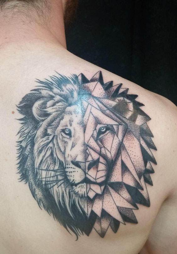 tatuajes leon espalda 2 - leones