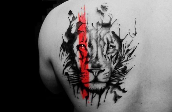 tatuajes leones hombres leon 2 - leones