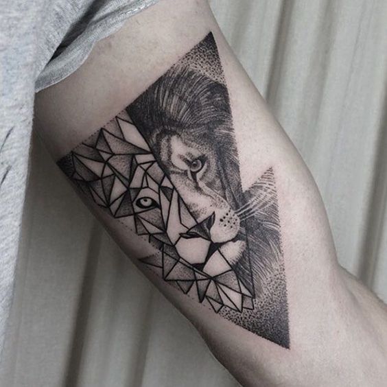 63 Geniales Tatuajes de Leones y sus Significados - Tatuajes Geniales tatuajes leones hombres leon 5 - leones