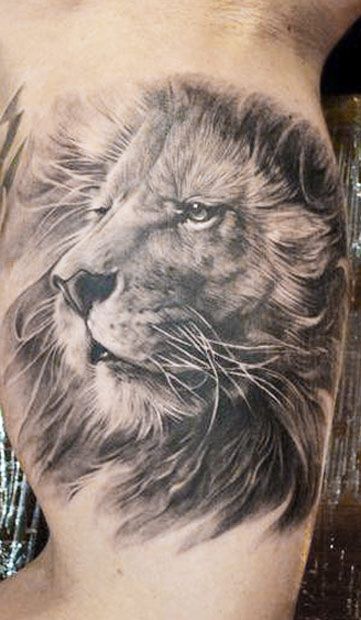 tatuajes leones realistas 3D 4 - tatuajes para hombres