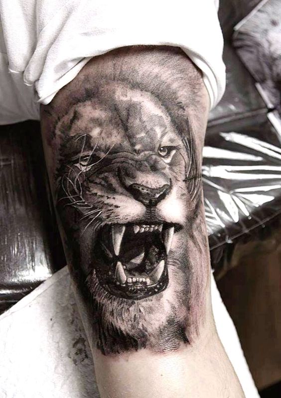 tatuajes leones realistas 3D 8 - leones