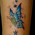 tatuajes mariposas con estrellas 2 - tatuajes de mariposas