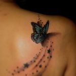 tatuajes mariposas con estrellas 3 - tatuajes de mariposas