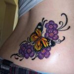 tatuajes mariposas con flores 5 - tatuajes de mariposas