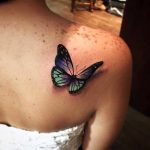 tatuajes mariposas realistas 3D 4 - tatuajes de mariposas