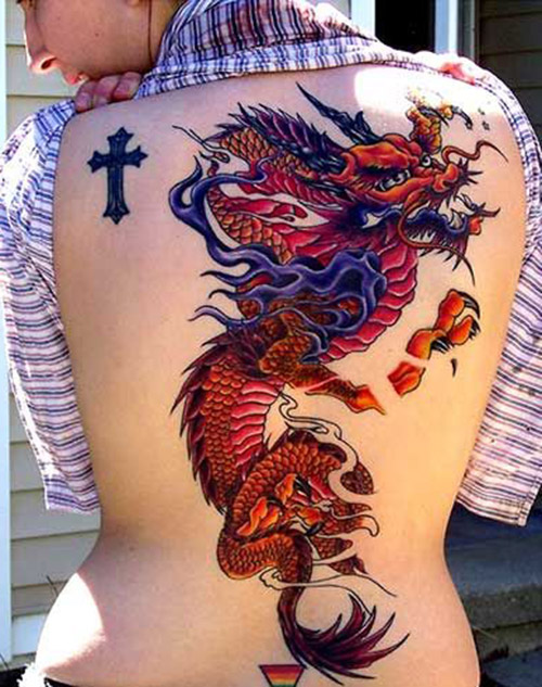tatuajes mujer de dragones 1 - tatuajes de dragones