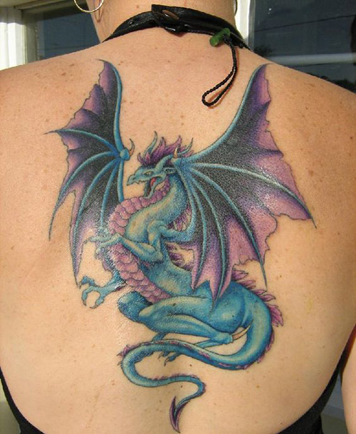 tatuajes mujer de dragones 2 - tatuajes de dragones