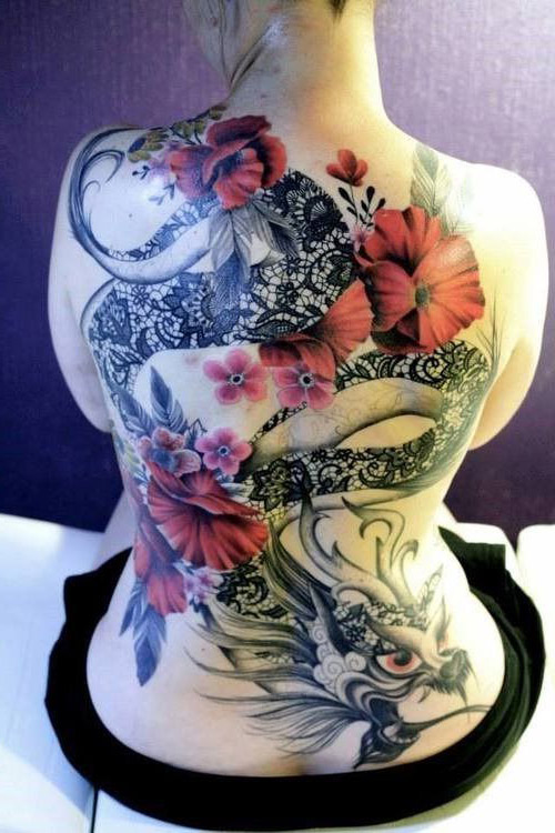 tatuajes mujer de dragones 3 - tatuajes de dragones