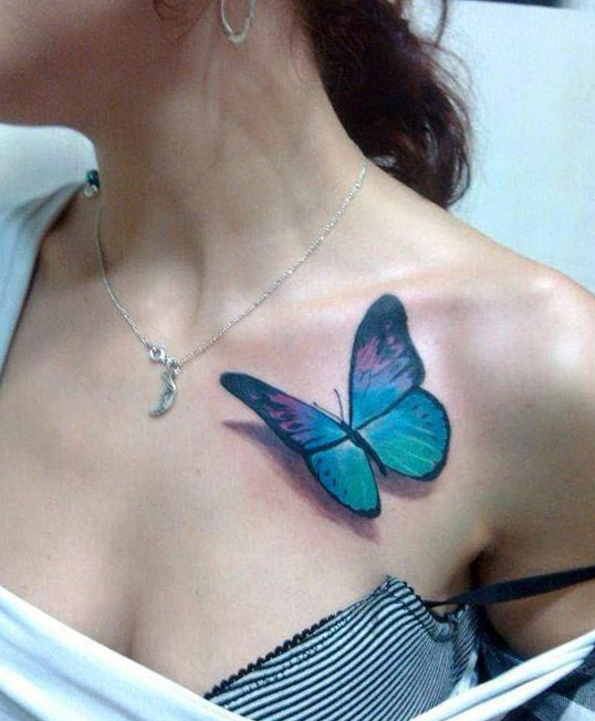 tatuajes para mariposas mujer hombro 1 - tatuajes de mariposas