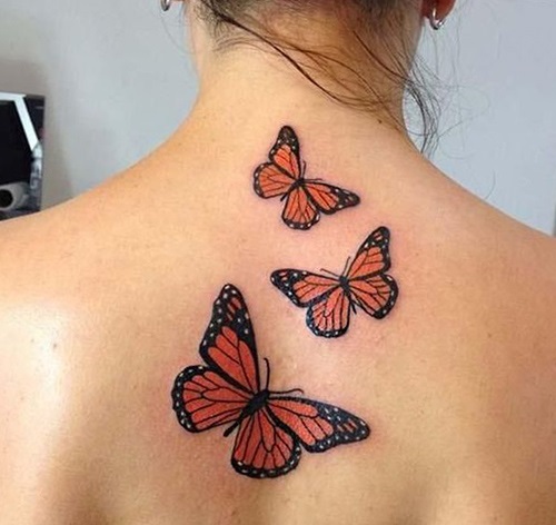 tatuajes para mujeres de mariposas espalda 2 - tatuajes de mariposas