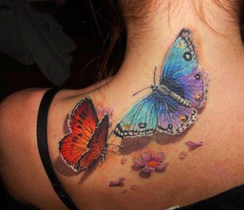 tatuajes para mujeres de mariposas espalda 3 - tatuajes de mariposas