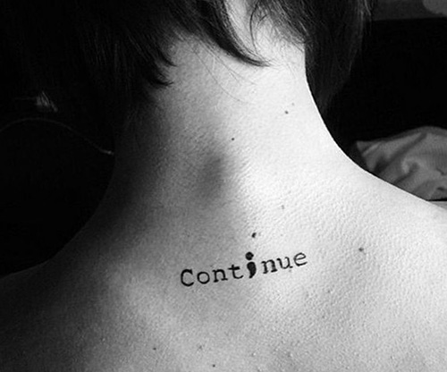 tatuajes punto coma significado 5 - Tatuaje de Punto y Coma