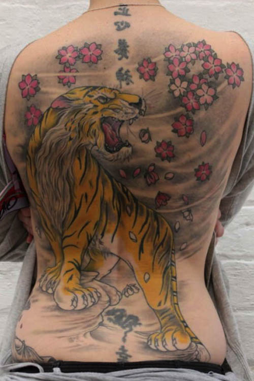 tatuajes tigres espalda 5 - tigres
