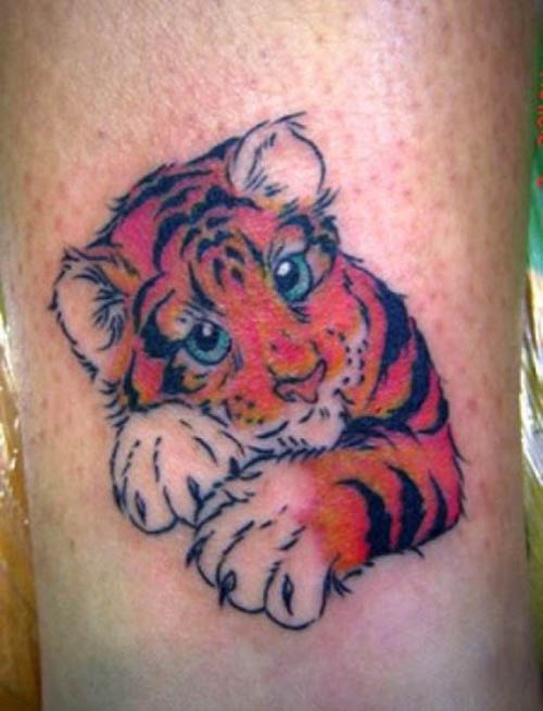 tatuajes tigres mujeres lindos 1 - tigres