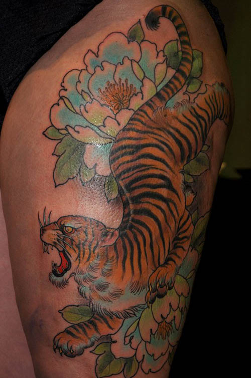 tatuajes tigres mujeres lindos 2 - tigres