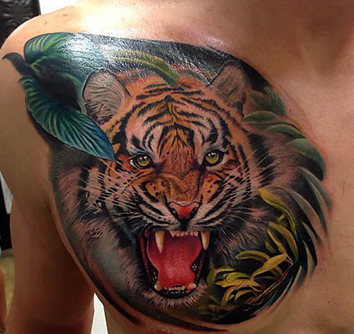 tatuajes tigres realistas 3D 2 - tigres