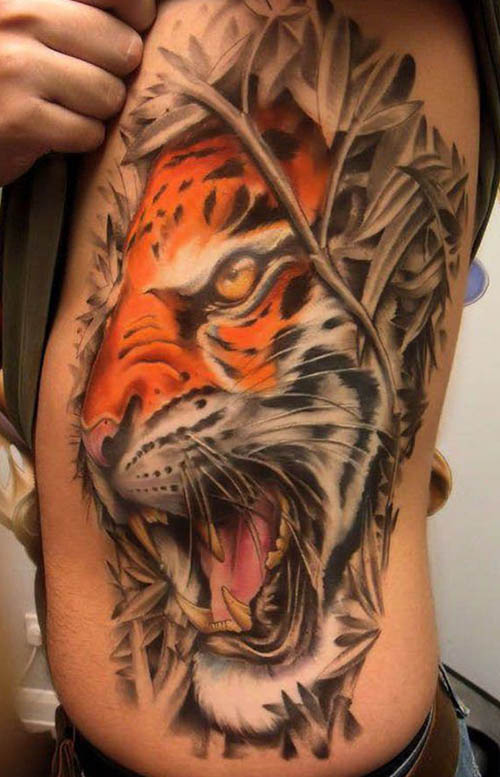 tatuajes tigres realistas 3D 4 - tigres