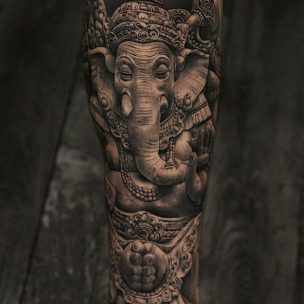 de elefantes hindu 1 - tatuajes de elefantes