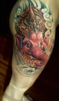 elefantes de colores 4 - tatuajes de elefantes