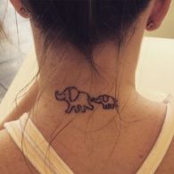 elefantes pequeños 5 - tatuajes de elefantes