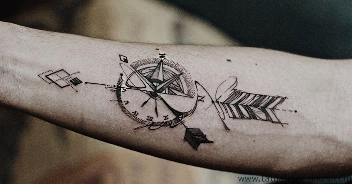 portada tatuajes brujulas - tatuajes de relojes